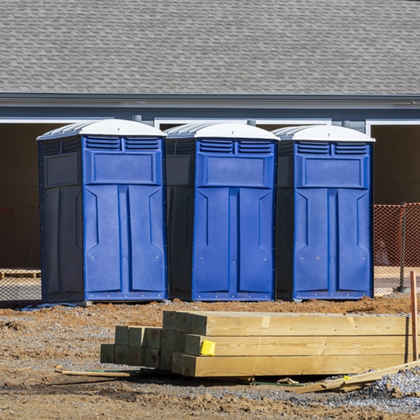 how often are the porta potties cleaned and serviced during a rental period in Foothill Ranch California